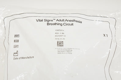 Vyaire A565203X Vital Signs Adult Anesthesia Breathing Circuit 60inch x 1.5m